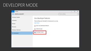 Introduction to Windows 10 UWP | PDF