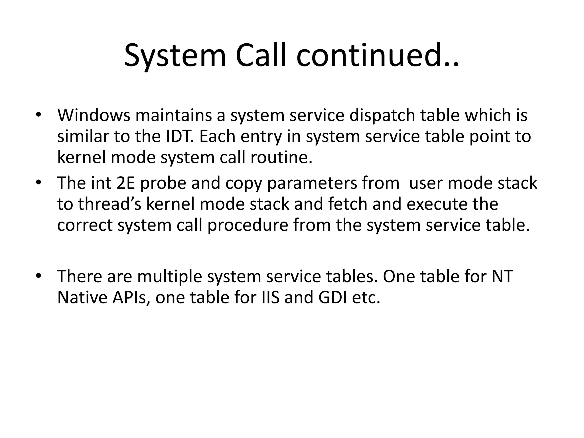 Introduction to windows kernel | PPTX