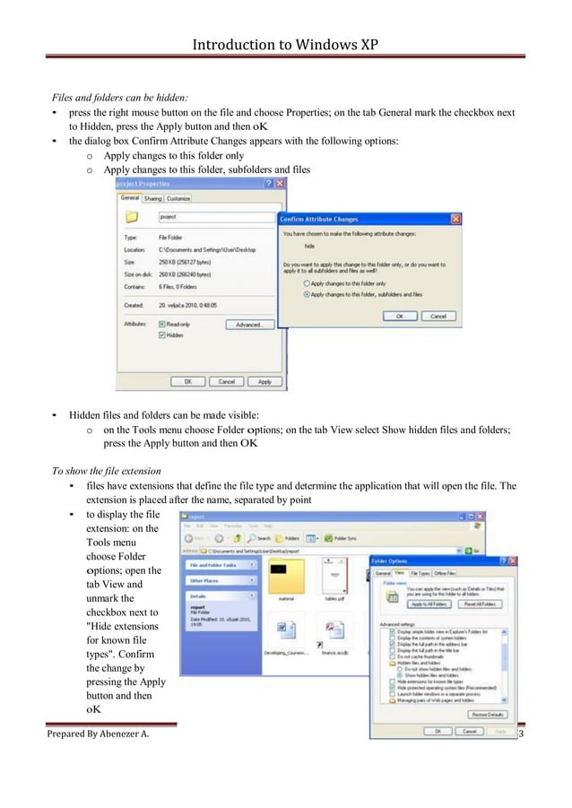Introduction to windows xp | PDF