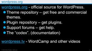 Introduction to WordPress - WordCamp Ottawa 2019 Slide 44
