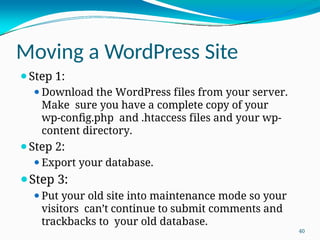 Introduction to Wordpress EDUCATION .pptx