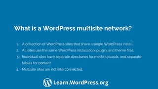 Introduction to WordPress Multisite Networks