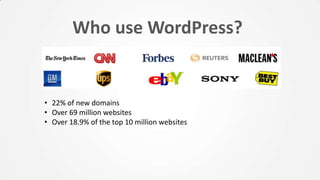 Introduction to WordPress | PPTX