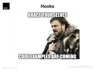 Introduction to WordPress Development - Hooks | PPTX
