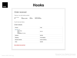 Introduction to WordPress Development - Hooks | PPTX