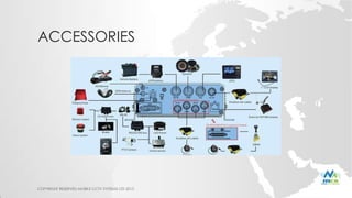 ACCESSORIES
COPYRIGHT RESERVED MOBILE CCTV SYSTEMS LTD 2013
 