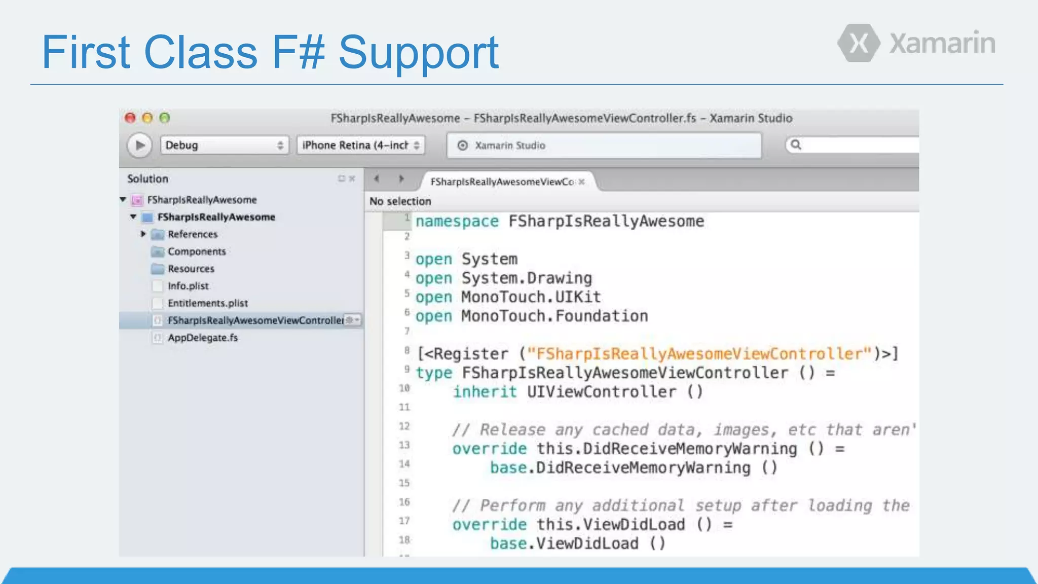 First Class F# Support
 