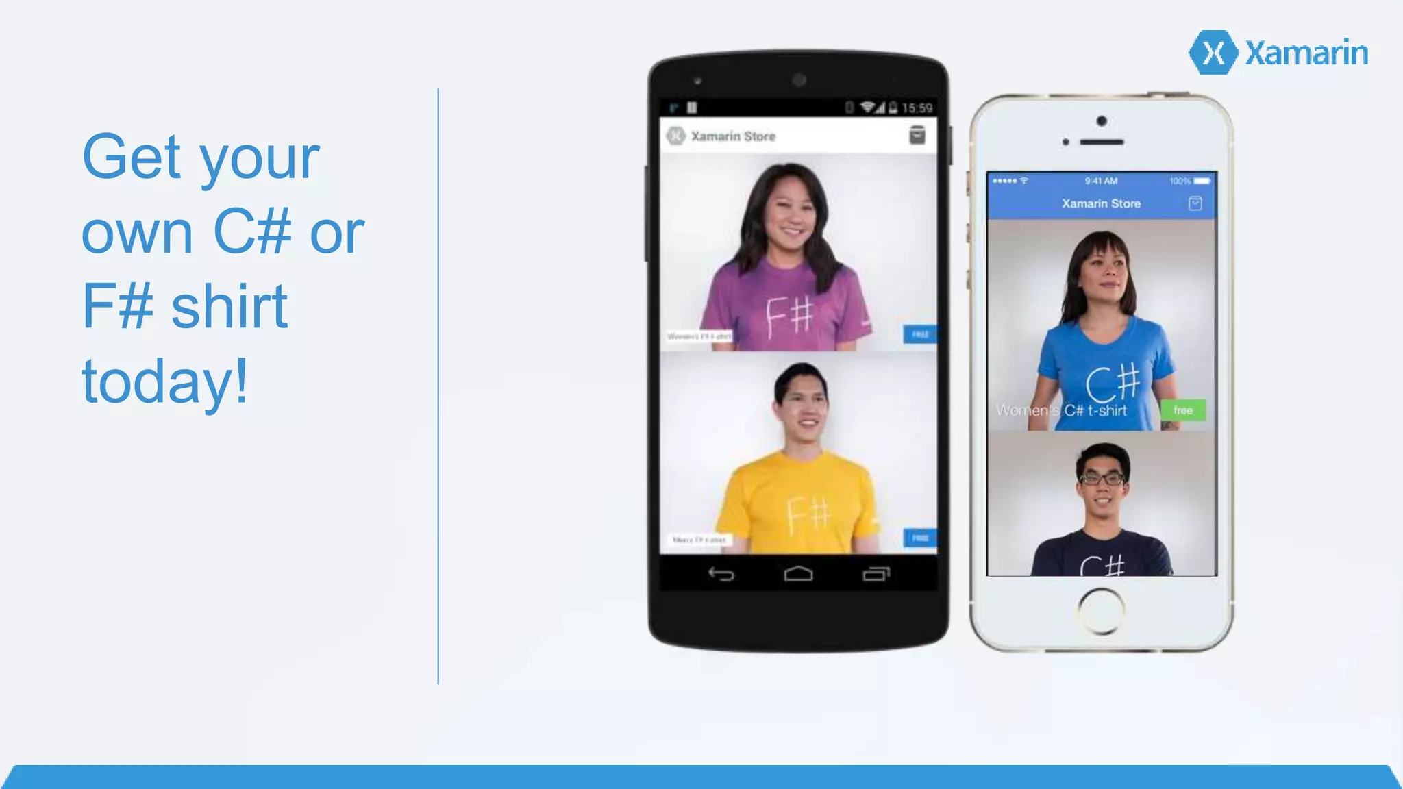 Get your
own C# or
F# shirt
today!
 