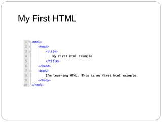 My First HTML
 