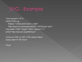 <?xml version="1.0"?>
<!DOCTYPE svg
   PUBLIC "-//W3C//DTD SVG 1.1//EN"
   "http://www.w3.org/Graphics/SVG/1.1/DTD/svg11.dtd">
<svg width="100%" height="100%" version="1.1"
xmlns="http://www.w3.org/2000/svg">

<circle cx="100" cy="50" r="40" stroke="black"
stroke-width="2" fill="red"/>

</svg>
 