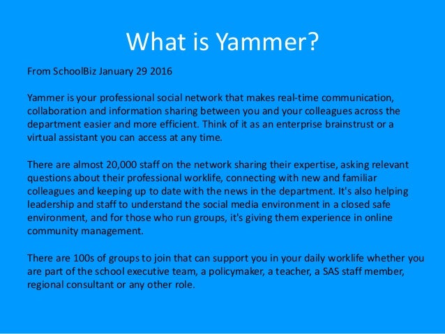 what is yammer