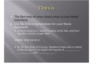 Introduction To Your Visual Essay | PDF