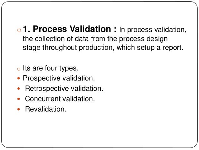 Introduction to Validation Study