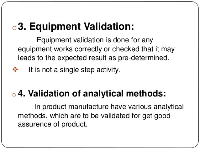 Introduction to Validation Study
