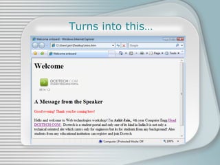 Turns into this… 