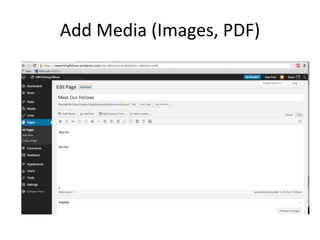 Add Media (Images, PDF) 
 