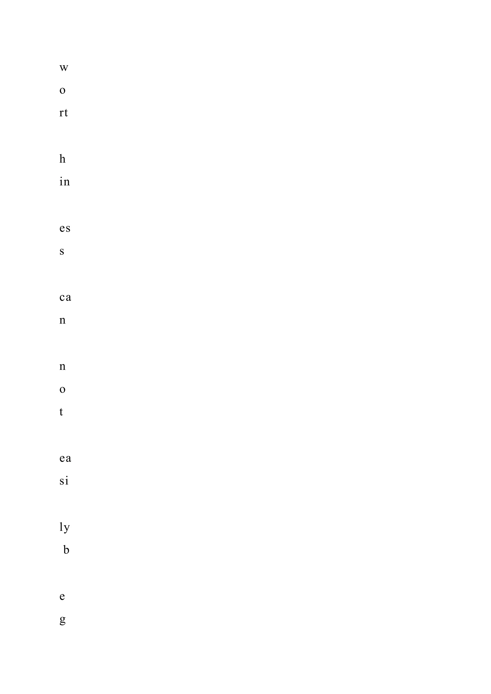 w
o
rt
h
in
es
s
ca
n
n
o
t
ea
si
ly
b
e
g
 