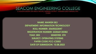 JL-JALADHULAGORI (VIA ANDUL MOURI), SANKRAIL DISTRICT : HOWRAH (WEST BENGAL) PIN :
711302
 