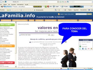 PARA CONOCER DEL TEMA  