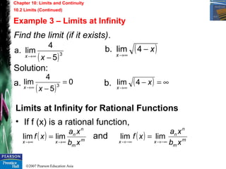 Lim Infinty Introductory maths analysis chapter 10 official | PPT