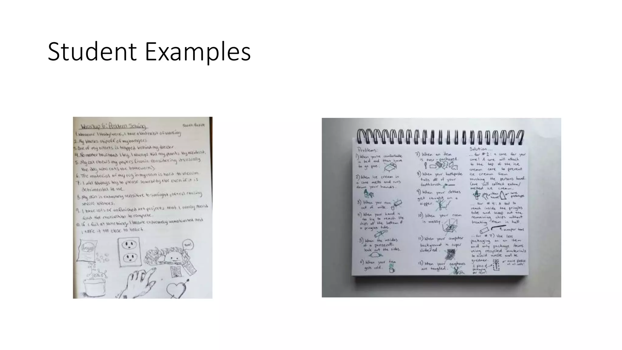 Student Examples
 