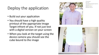 Introductory Augmented Reality in Unity with Android and Vuforia | PPTX