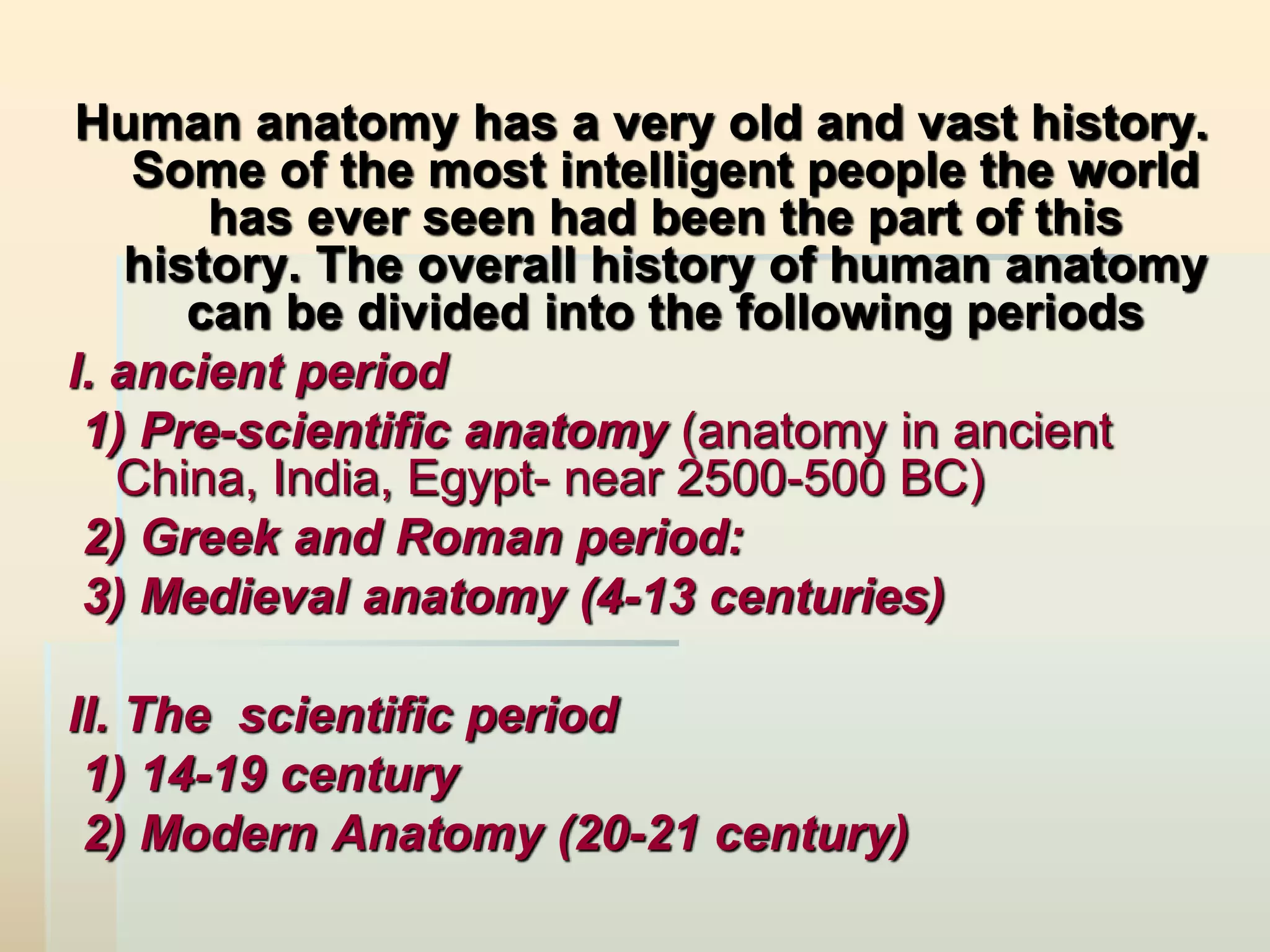 Introductory lecture. osteology (general data). the human skeleton, its ...