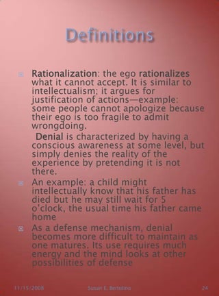 Time Rationalization Introductory Lectures on Psychoanalysis | PPTX