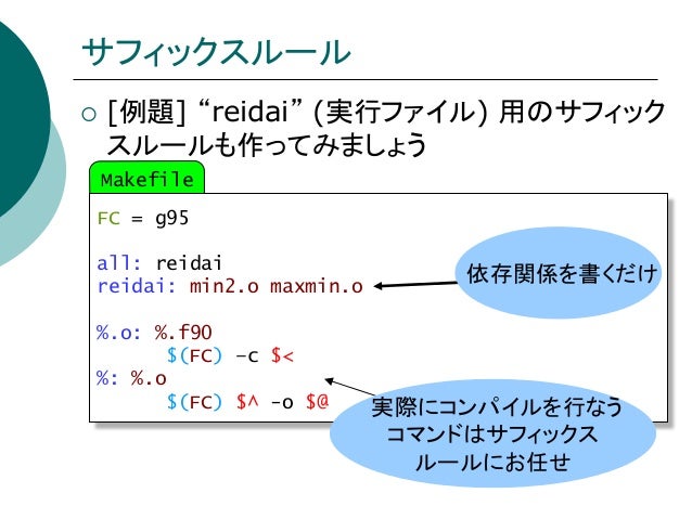 Gnu Make でも使ってみようか