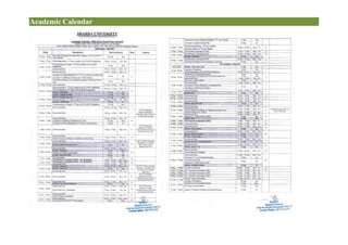 Academic Calendar
 