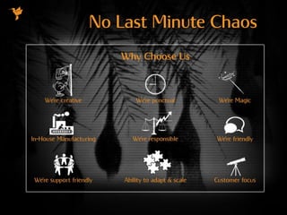 No Last Minute Chaos
 