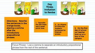 Introductory prepositional phrases