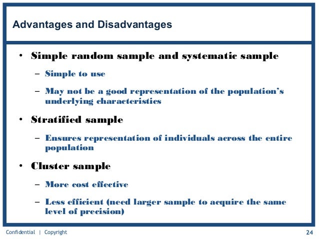 advantages and disadvantages of simple random sampling advantages and disadvantages of simple random sampling
