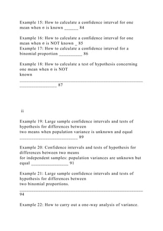 Confidence Interval Answer Example Introductory Statistics Laboratory for Excel .docx