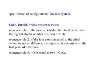 Sequince Rugler Introductory PowerPoint on stereochemistry | PPT