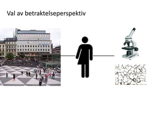 Val av betraktelseperspektiv
 