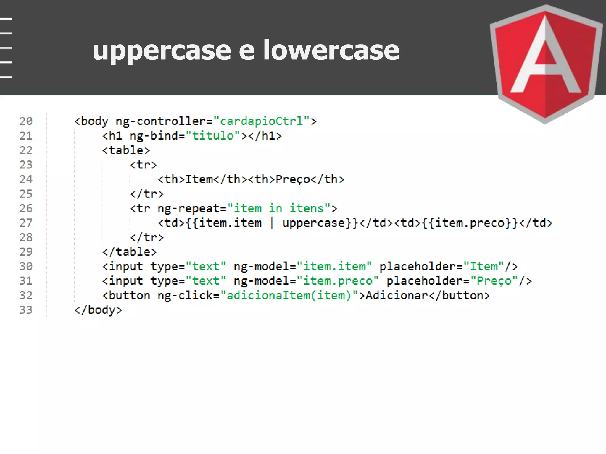 uppercase e lowercase
 