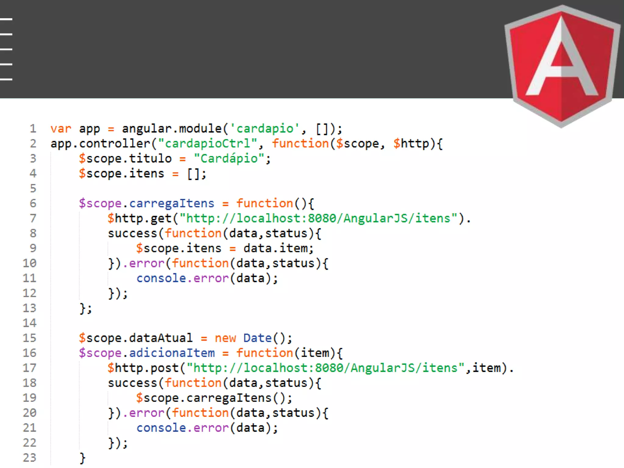 Desenvolvimento de Aplicações Web AngularJS no Contexto da IoT