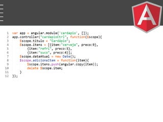 Desenvolvimento de Aplicações Web AngularJS no Contexto da IoT