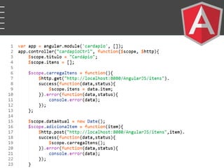 Desenvolvimento de Aplicações Web AngularJS no Contexto da IoT