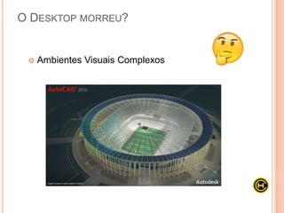  Ambientes Visuais Complexos
O DESKTOP MORREU?
 