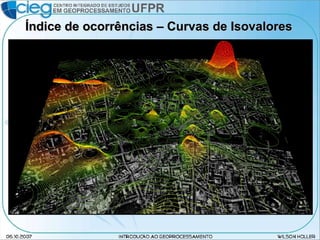 Índice de ocorrências – Curvas de Isovalores 