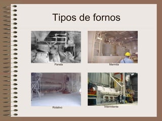 Tipos de fornos Panela Marmita Rotativo Intermitente 