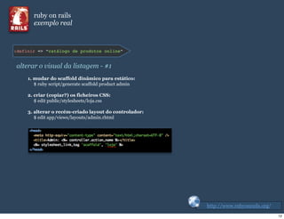 Introdução ao Ruby On Rails
