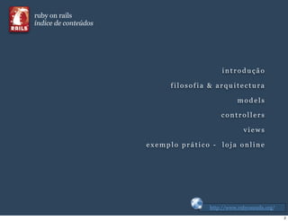 Introdução ao Ruby On Rails