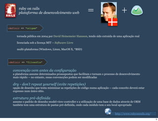 Introdução ao Ruby On Rails