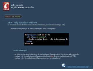 Introdução ao Ruby On Rails