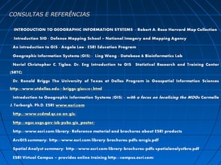 CONSULTAS E REFERÊNCIASCONSULTAS E REFERÊNCIAS
 