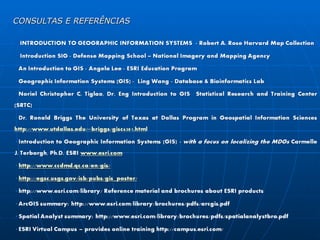 CONSULTAS E REFERÊNCIAS 