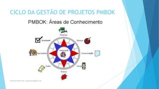CICLO DA GESTÃO DE PROJETOS PMBOK
Professor Danilo Pires- danilospires@gmail.com
 